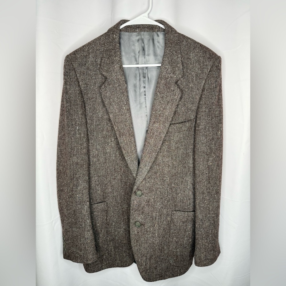 Jean Paul German men’s brown herringbone blazer